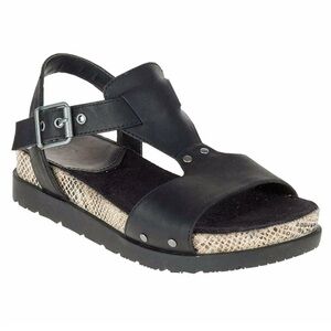 Caterpillar Tiki Gladiator Sandal Black Leather Womens 9.5